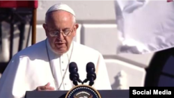 Papa Francisco en la Casa Blanca.