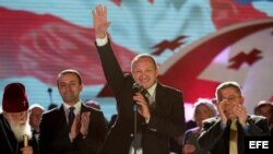 Georgianos celebran firma del tratado con la UE. 