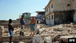 Cojímar, en La Habana, uno de los poblados dañados por el huracán Irma.