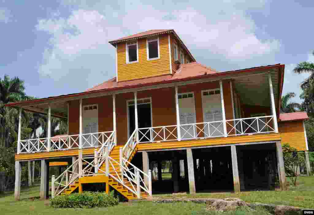 Vista de la casa natal los Castro en Birán, Holguín. 