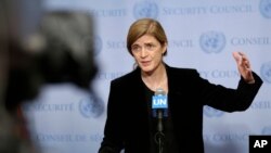 Samantha Power, profesora, escritora, exembajadora de EEUU ante la ONU y actual directora de USAID. (AP Photo/Seth Wenig).