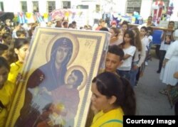 Cruz Peregrina en Manzanillo.