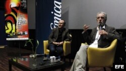 El director de cine español Fernando Trueba durante la presentación de su última película "El artista y la modelo" en Caracas.