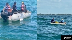 Los cubanos fueron interceptados en el mar en cuatro operaciones distintas, dijo la Guardia Costera. (Foto: @USCGSoutheast)