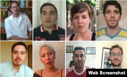 Algunosd e los integrantes de Archipiélago que aparecen en el video.