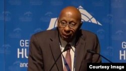 Guillermo Fariñas, en la Cumbre de Ginebra 2018 