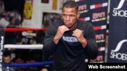 Sullivan Barrera entrena para su próximo combate.