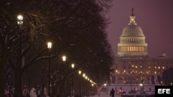 Vista del Capitolio Nacional de Estados Unidos en Washington DC.