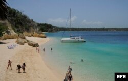 - Fotografía del 18 de junio de 2016 de una playa en Cayo Saetia, en la provincia de Holguin (Cuba).