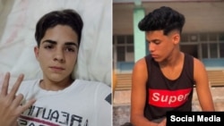 Raúl Artíz Suárez del Villar y Walfrido López Rodríguez, dos adolescentes cubanos víctimas de la ola de violencia que vive la isla. (Fotos: Facebook)