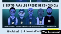 Imagen de la campaña de Amnistía Internacional por los activistas detenidos en Venezuela (Twitter).