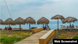 La playita de 1ra y 70. Captura de pantalla de un artículo publicado en Tribuna de La Habana.