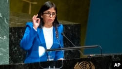 La vicepresidenta de Venezuela, Delcy Rodríguez. 