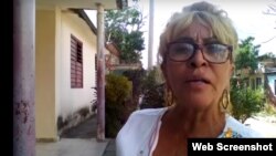 Yolanda Carmenate Fernández, 61 años de edad, presa política cubana. Fuente: UNPACU. (Tomado de YouTube).