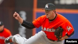 José Fernández con los Miami Marlins. REUTERS/Ray Stubblebine