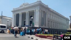 Accidente de tránsito en la Calle Aguilera de Santiago de Cuba.