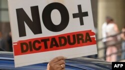 Manifestación contra Nicolás Maduro en Caracas. 