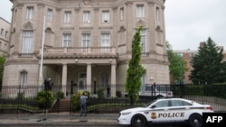 Embajada de Cuba en Washington, DC. (Nicholas Kamm/AFP/Archivo).