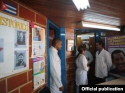 Médicos cubanos de la Misión Barrio Adentro en Venezuela.