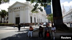 Vista exterior de la sede de la Asamblea Nacional de Venezuela, en Caracas. 