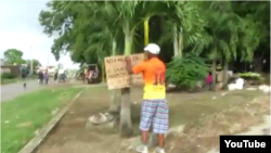 Reporta Cuba. Carteles en las calles.