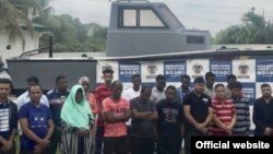 Ciudadanos cubanos se encontraban entre los 36 extranjeros ilegales interceptados en el Golfo de Urabá por guardacostas colombianos.