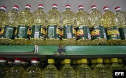 Pomos de aceite rebajados de precio en abril de este año