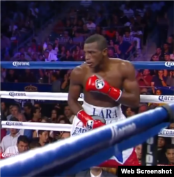 El boxeador cubano superwelter, Erislandy Lara.