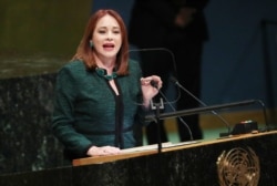 La excanciller canciller ecuatoriana María Fernanda Espinosa.