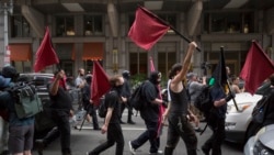 Marcha de Antifas en Washington DC.