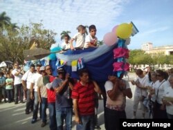 Cruz Peregrina en Manzanillo.