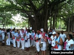 Reporta Cuba. Damas de Blanco en La Habana. Foto: Ángel Moya.