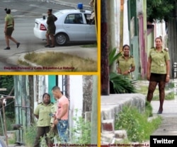 72 horas de operativo frente a la sede de las Damas de Blanco, en Lawton. (Foto: Angel Moya)