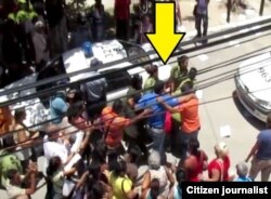 Represión contra Damas de Blanco en La Habana.