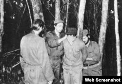 Raúl Castro en la Sierra Maestra.