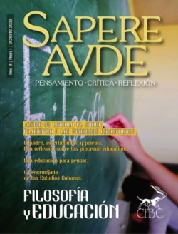 Portada del primer número de "Sapere Aude".