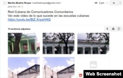 Reporta Cuba. Envían SMS y email a reportacuba@gmail.com.