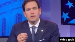 El senador Marco Rubio se dirige al pueblo de Venezuela a través del canal venezolano Globovisión.