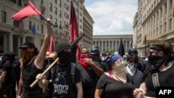 Marcha de Antifas en Washington DC.