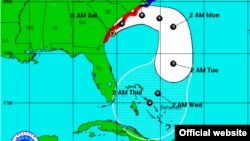 Pronóstico del NHC sobre cono de Matthew en los próximos días