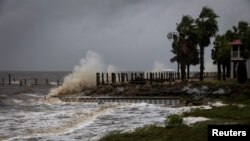 La costa de Big Bend, Florida, a pocas horas de ser golpeada por el huracán Helene el 26 de septiembre de 2024. (Reuters/Marco Bello).