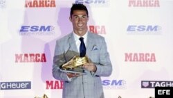 Ronaldo recibe su cuarta Bota de Oro.