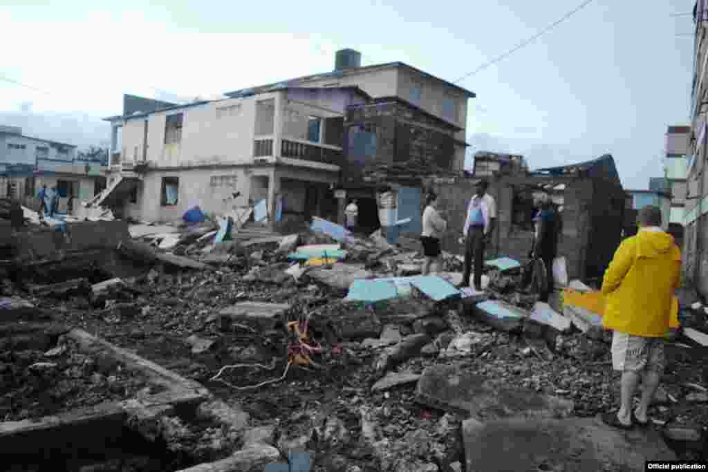 El impacto de Matthew en Baracoa. Foto Tomada de Radio Baracoa.