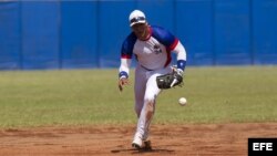 Yoan Moncada en acción.