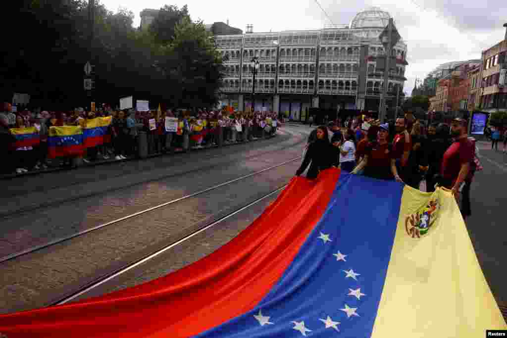 Los manifestantes en Dublin.