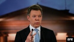 El presidente de Colombia, Juan Manuel Santos. 