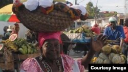 Berta, pregonera en Santiago de Cuba