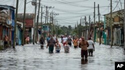 Helene causa grandes inundaciones en Batabanó 