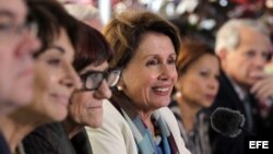 Representantes por el partido demócrata, de visita en La Habana. 