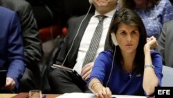 Nikki Haley, embajadora de Estados Unidos ante la ONU.